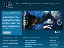 Tablet Screenshot of kidzklinik.com